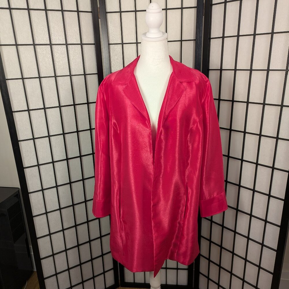 Chico’s Luminous Pink Jacket Sz US12/14